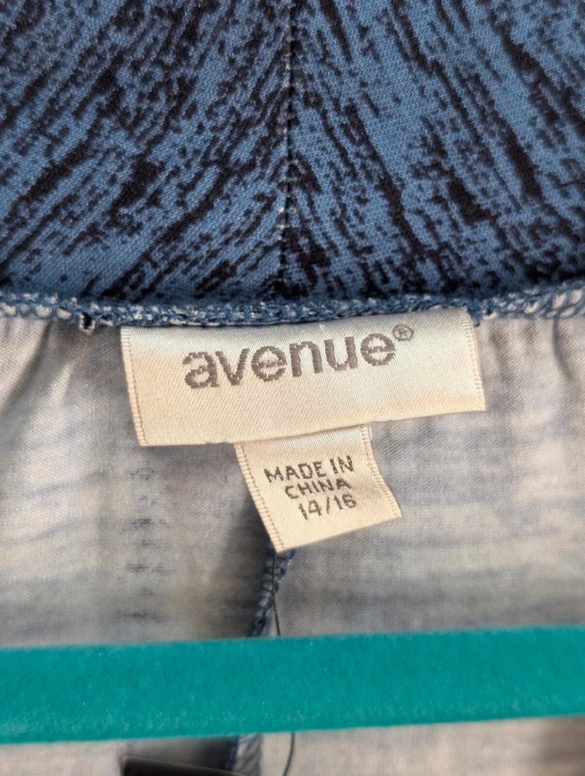 Avenue Blue Tunic Dress 18/20 Flowy Soft Knit Casual
