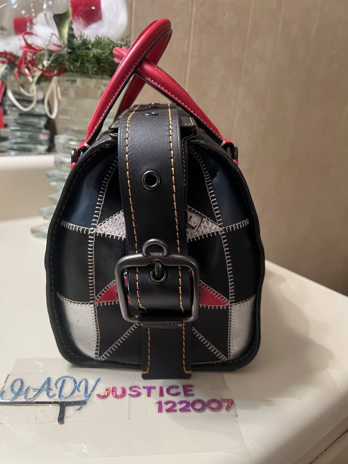 Coach 1941 BADLANDS satchel 25 in b-boy prairie patchwork leather bag 56630