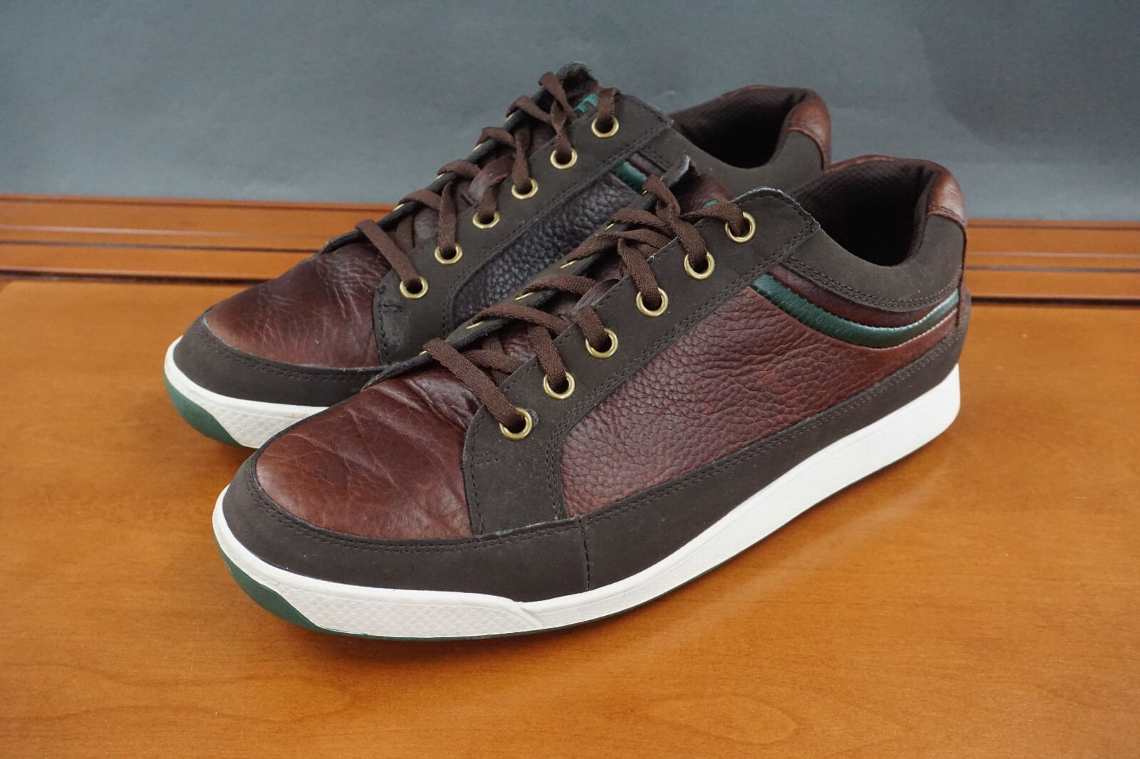 FootJoy Contour Men’s Size 8.5 W Shoes Brown Leather Lace Up Casual Golf Shoes