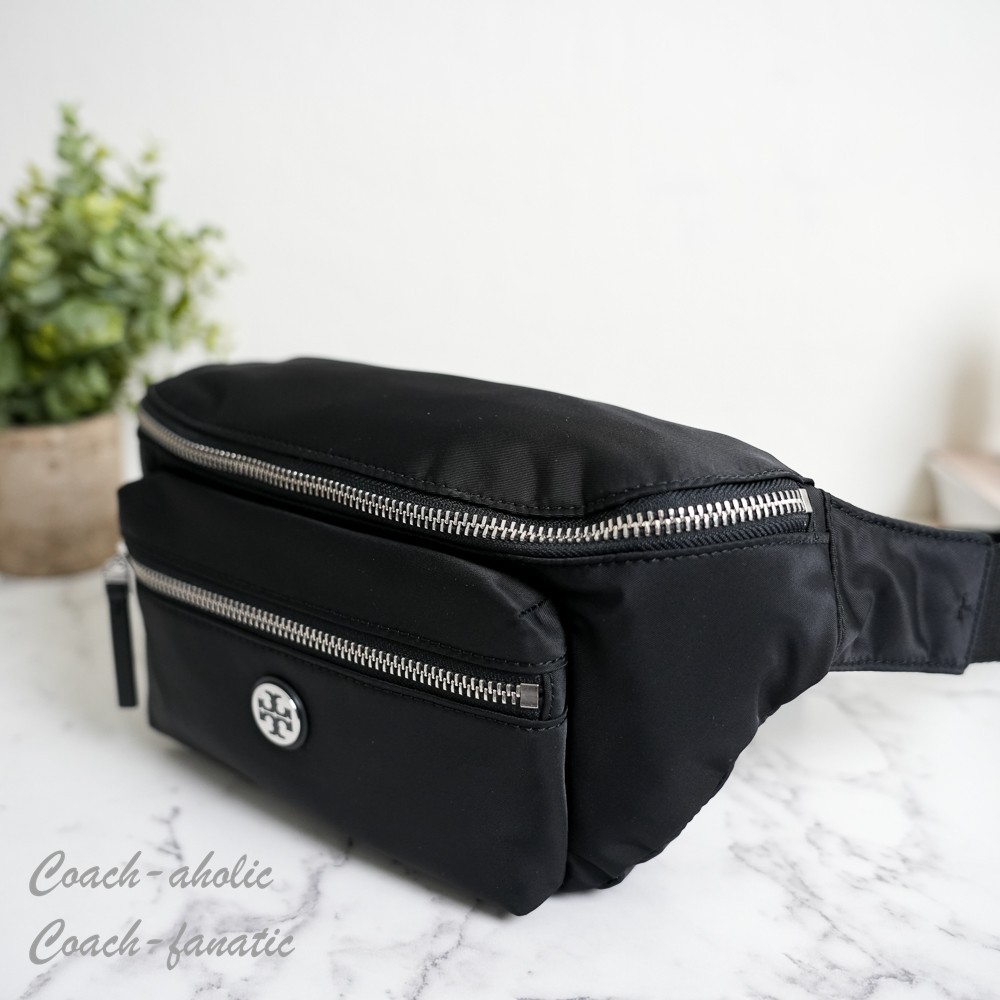 Tory Burch Nylon Belt Bag Fanny Pack 170436 in Black Lightweight NWT