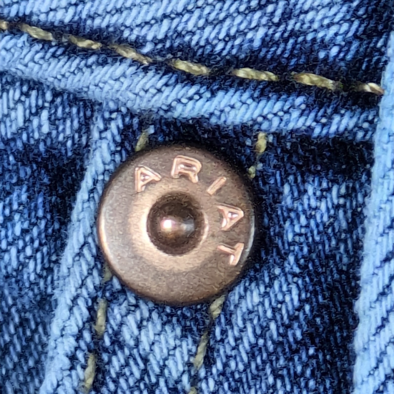 Ariat Womens Jeans 27R Blue High Rise Straight Medium Wash Western Italian Denim