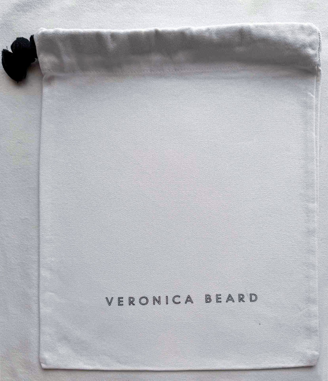 Veronica Beard White Dust Bag 12.6×10.6 in Drawstring Storage Pouch Authentic