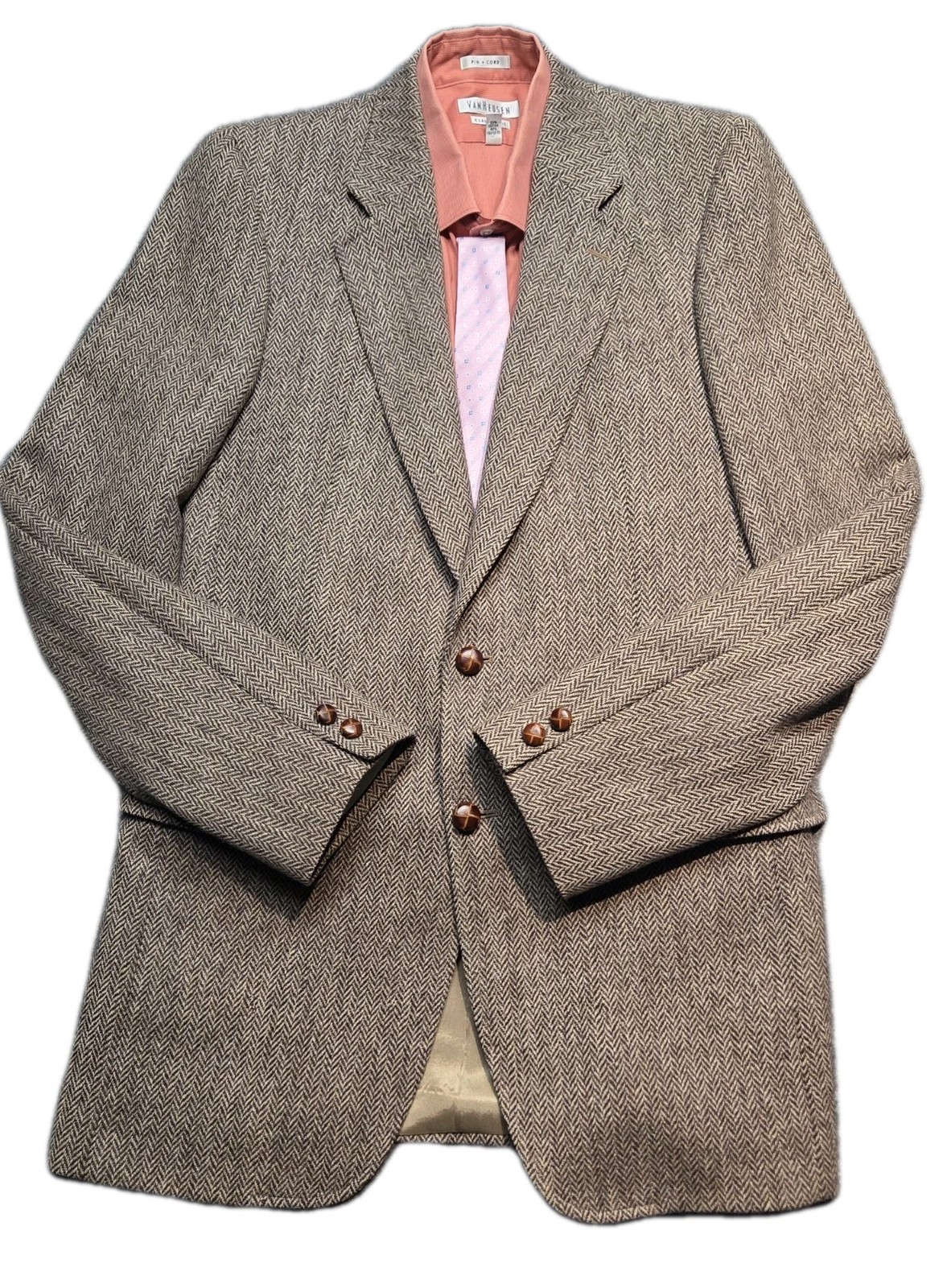 Harwick By Kingsport Blazer Jacket Men 40 Tweed Wool Inner Pockets Lined Canada
