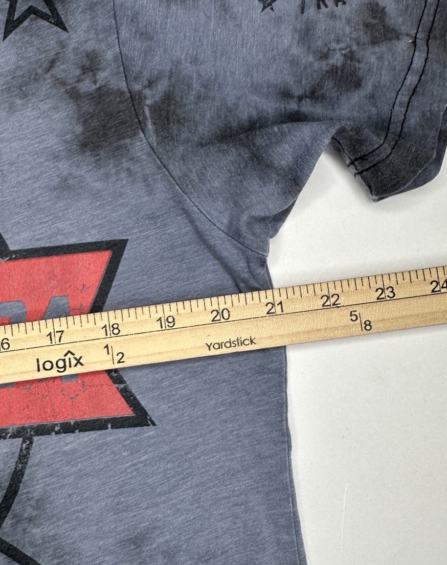 American Fighter Y2K MMA Tie Dye AOP T-Shirt Black Gray | L