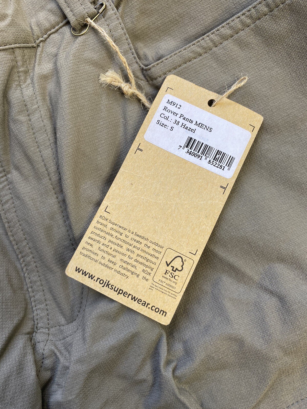 ROJK ROYK Rover Trekking Hiking Pants / Hazel Gray / Men’s Small (28 x30)