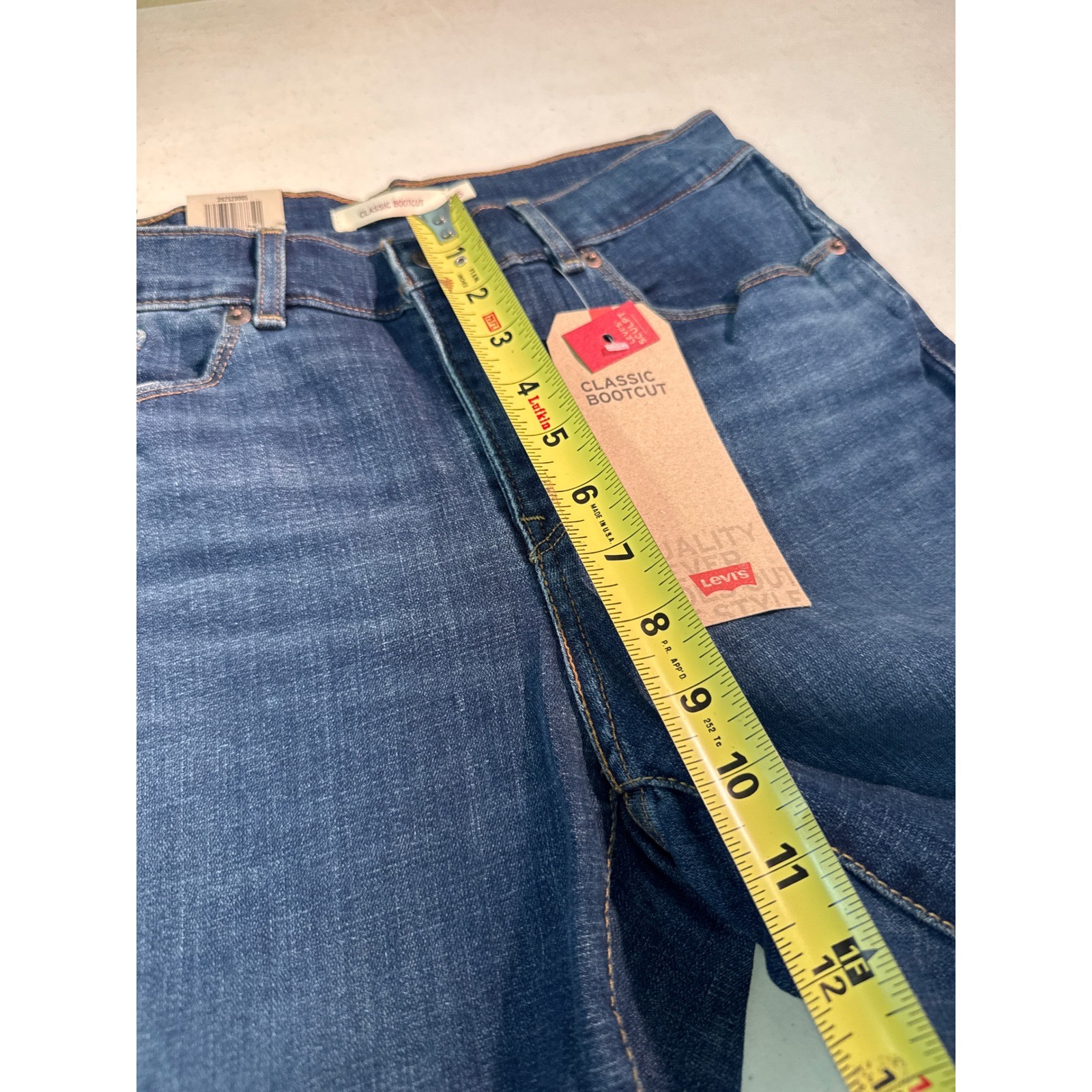 Levis Classic Bootcut Jeans Womens 6 Short W28 L30 Blue Mid Rise Denim New J19