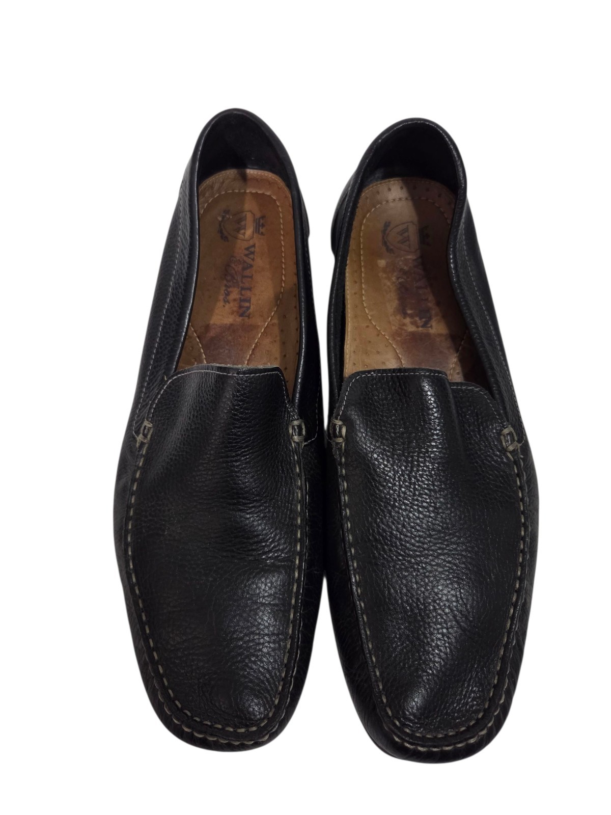 Wallin & Bros Leather Driving Loafers Moccasin Brown M24418 Brazil Men’s 13 Shoe