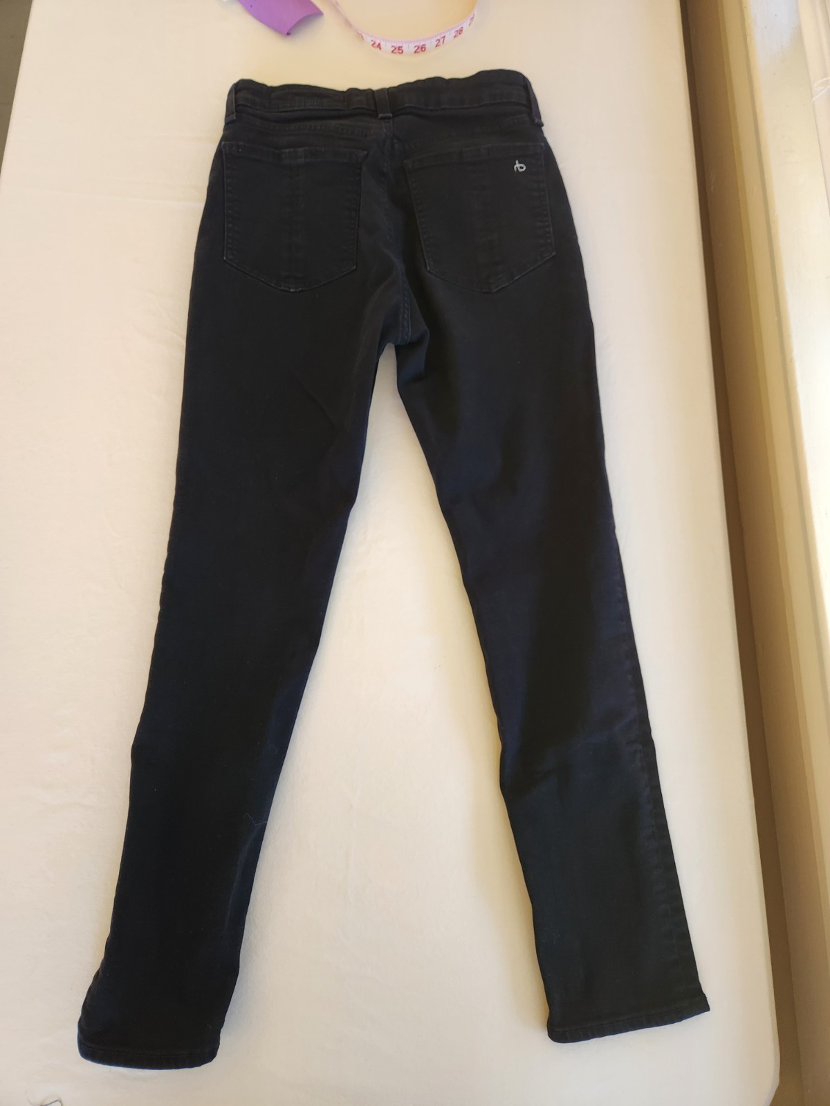 rag & bone “Modele” High Rise Ankle Skinny Jeans Black Size 26 Classic Stretch