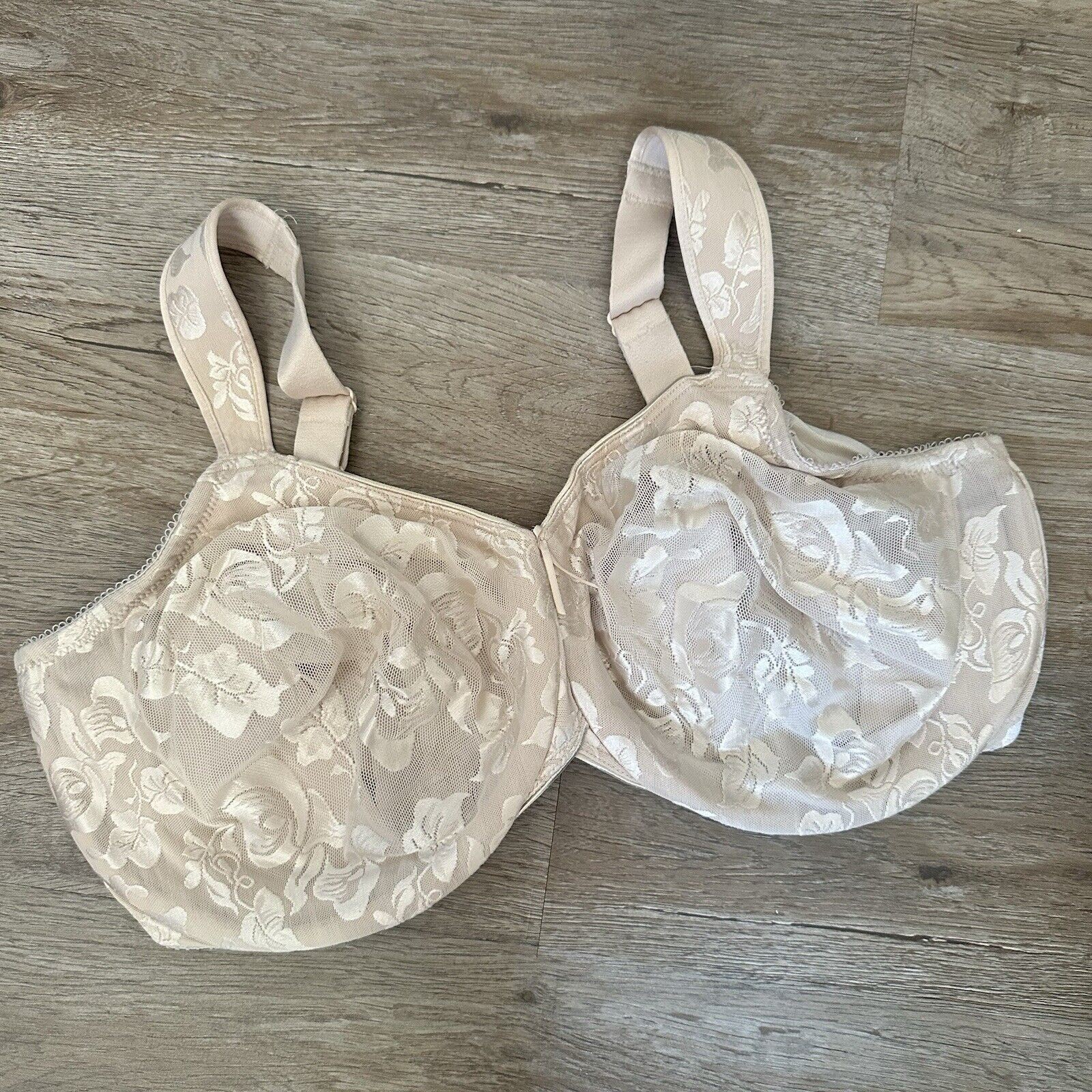 Wacoal Awareness Bra 42G Underwire Sand Satin Unlined 85567 Full Coverage $68