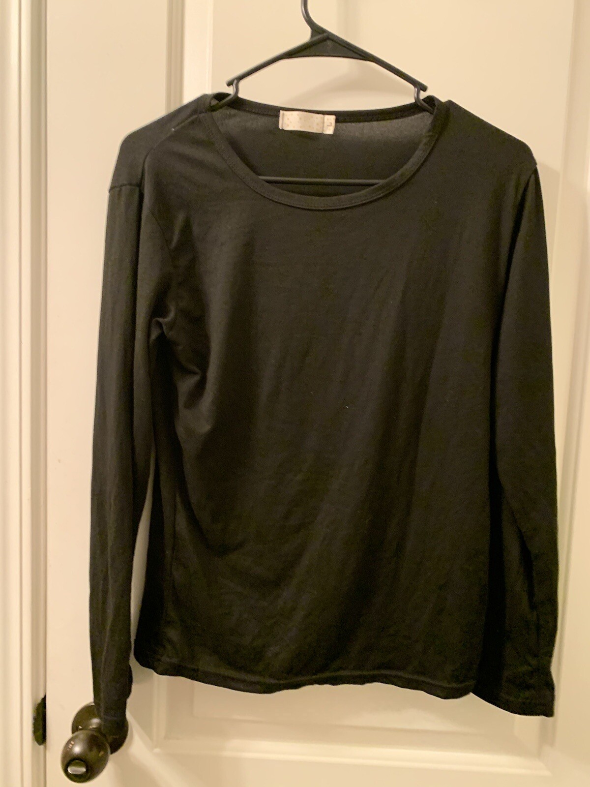 Women’s Juniors 3-Piece Long Sleeve Shirt Top Round Neck Lightweight Size Large
