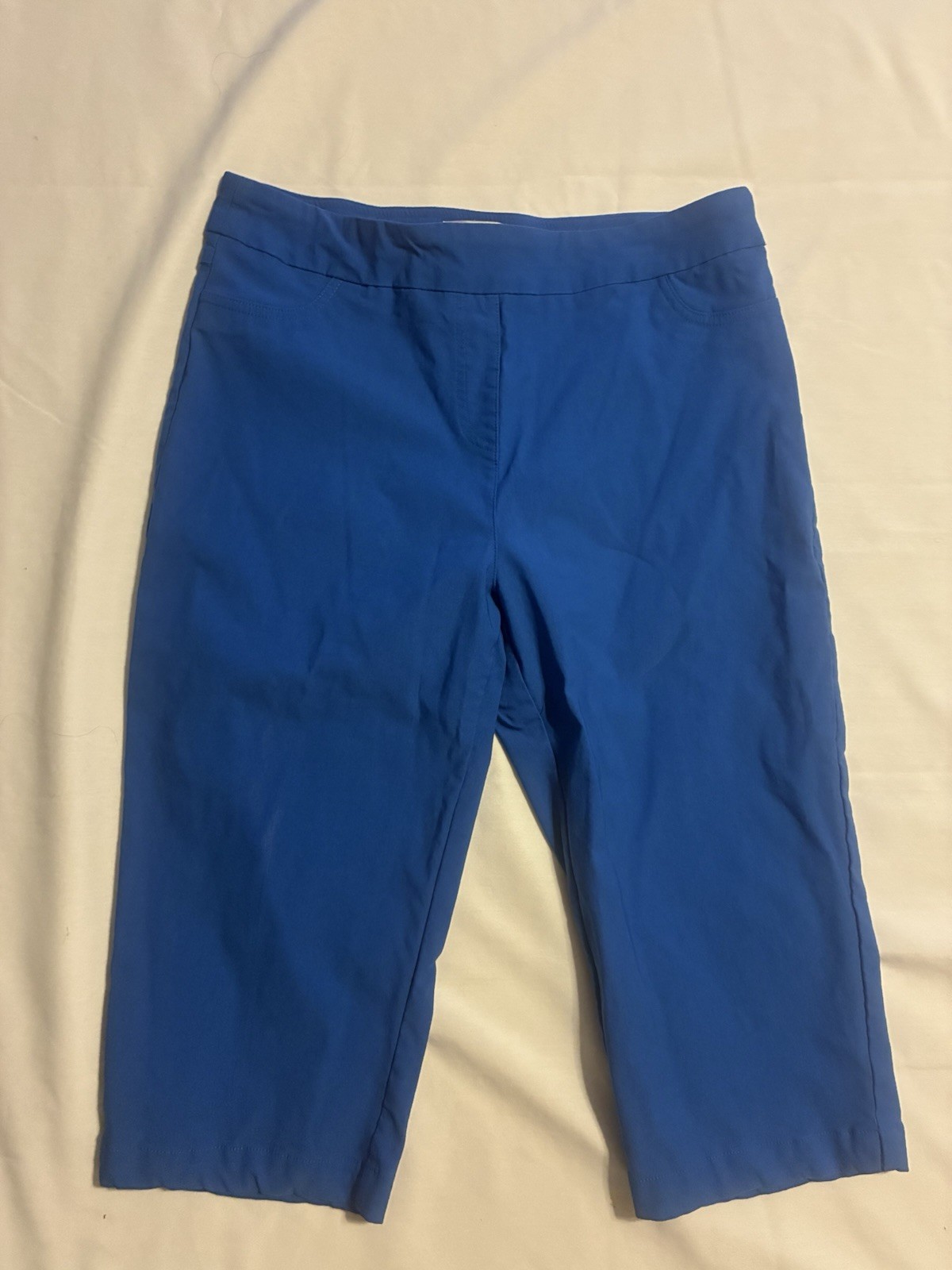 Pre-owned Drapers & Damons Blue Capri Size PL 75% Rayon, 20% Nylon, 5% Spandex