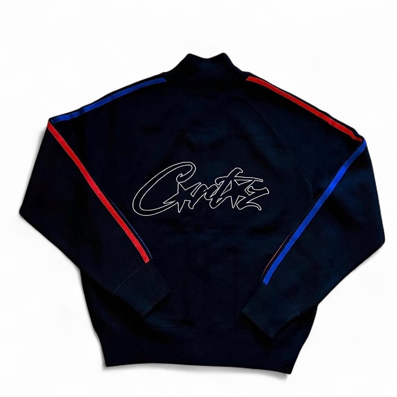 Corteiz Men’s Black and Navy Sweatshirt