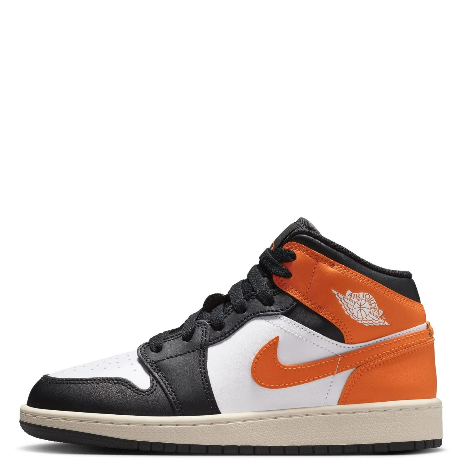 Nike Air Jordan 1 Mid (GS) Shoes Starfish Black DQ8423-801 Gradeschool Youth NEW