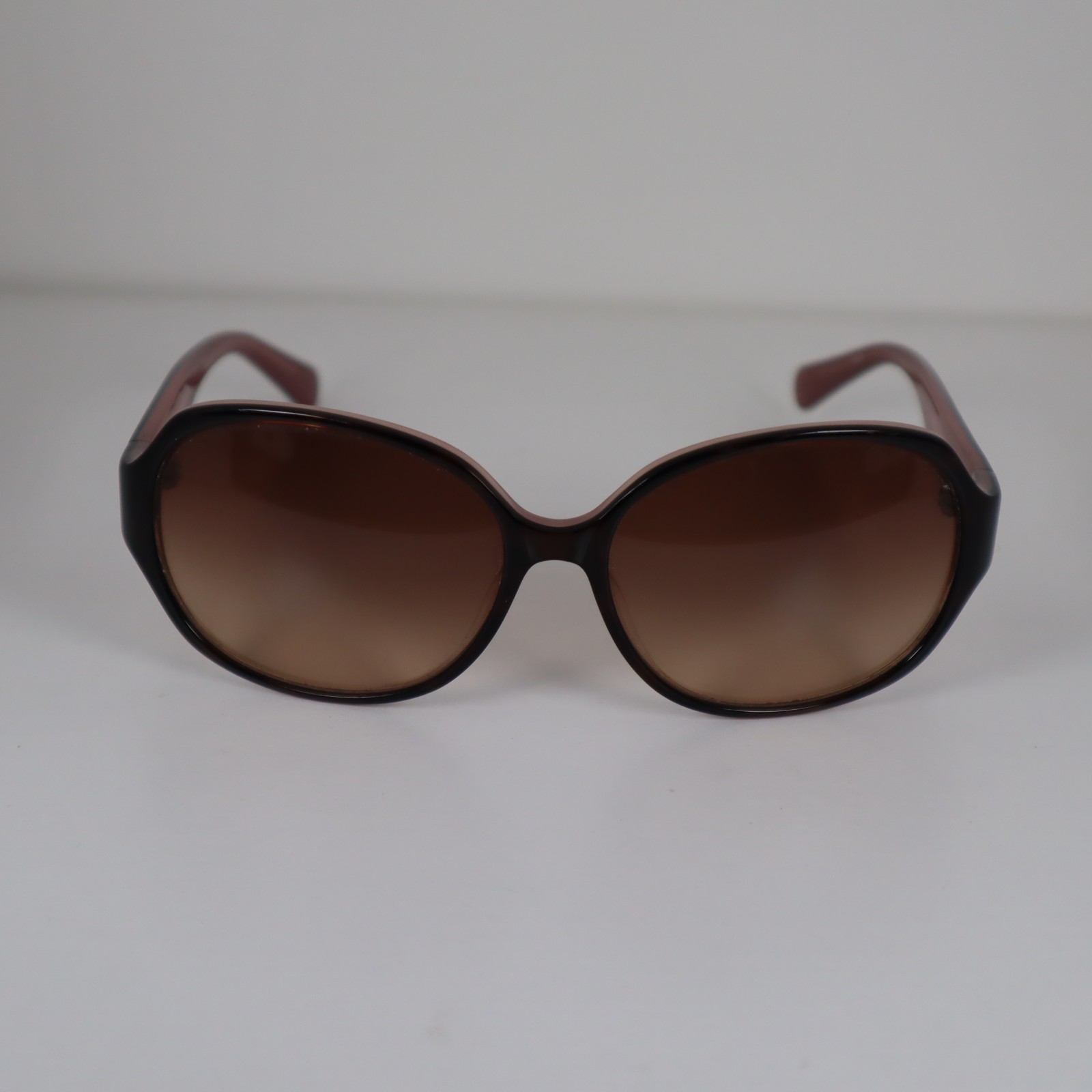 Vintage Coach S2030 Pink/Brown Tortoise Round Logo Sunglasses 58-15-120mm READ
