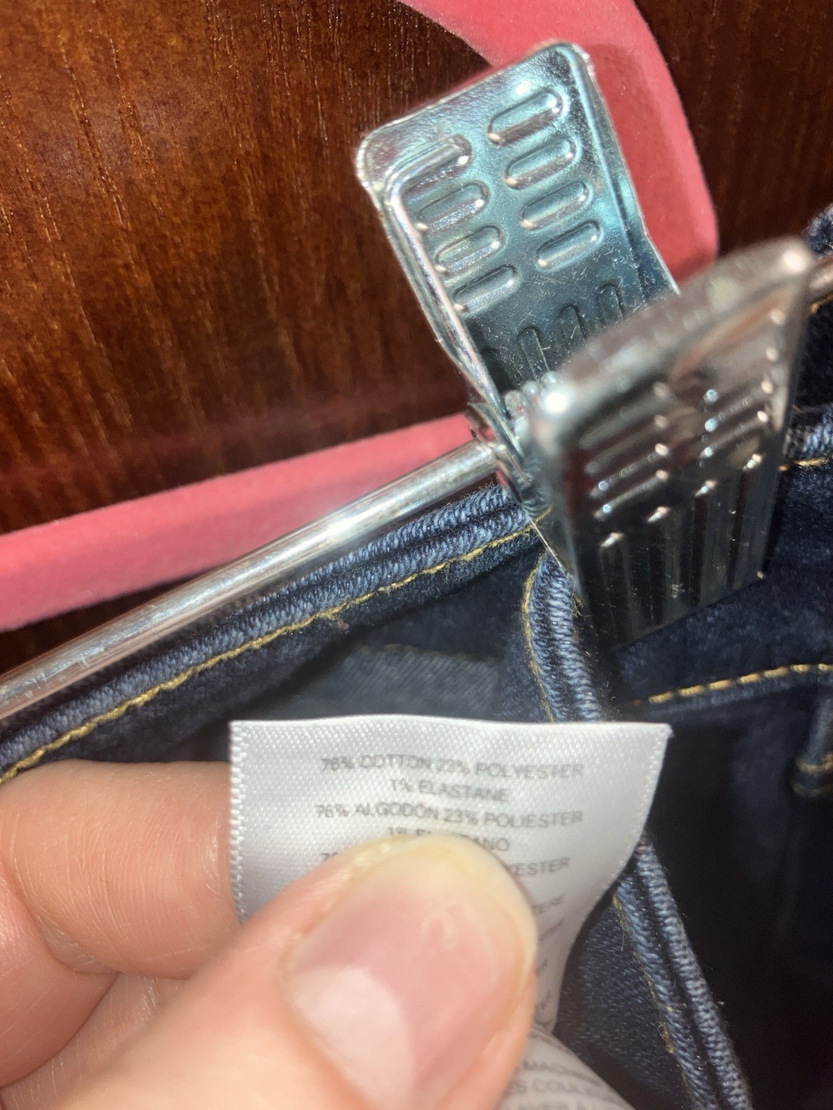 Michael Kors 8 Skinny Navy Jeans With Real Front Gold Zipper/Back Pockets