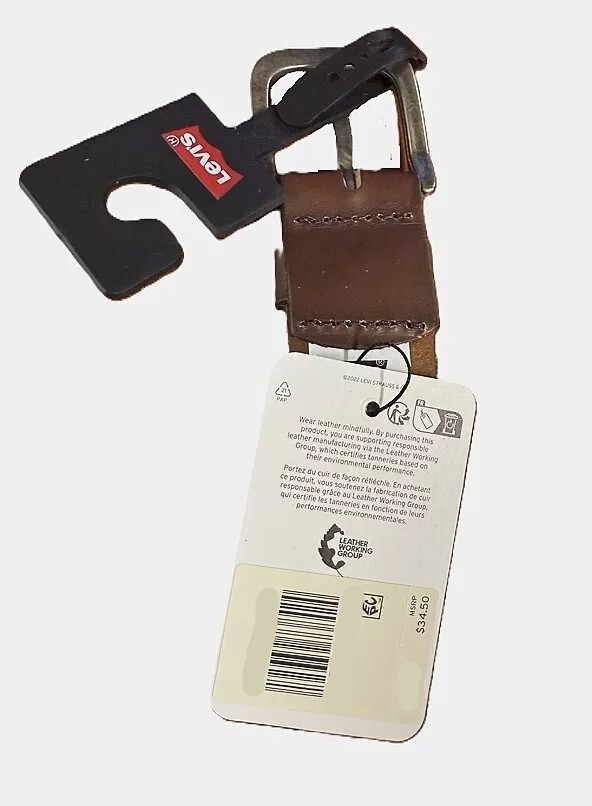 Levi’s Men’s 1.49 In (38MM) Bovine Leather Belt Dark Brown (Size 40) 8431