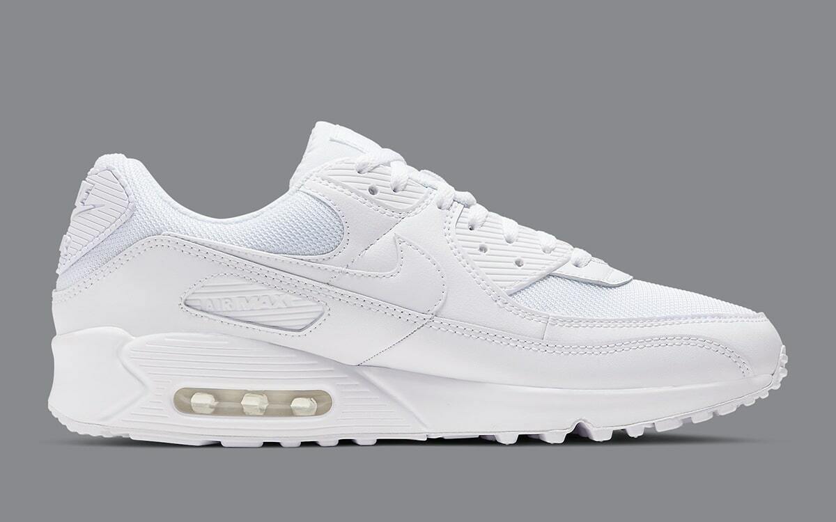 Nike Air Max 90 Triple White Wolf Grey CN8490-100 Men’s Retro OG