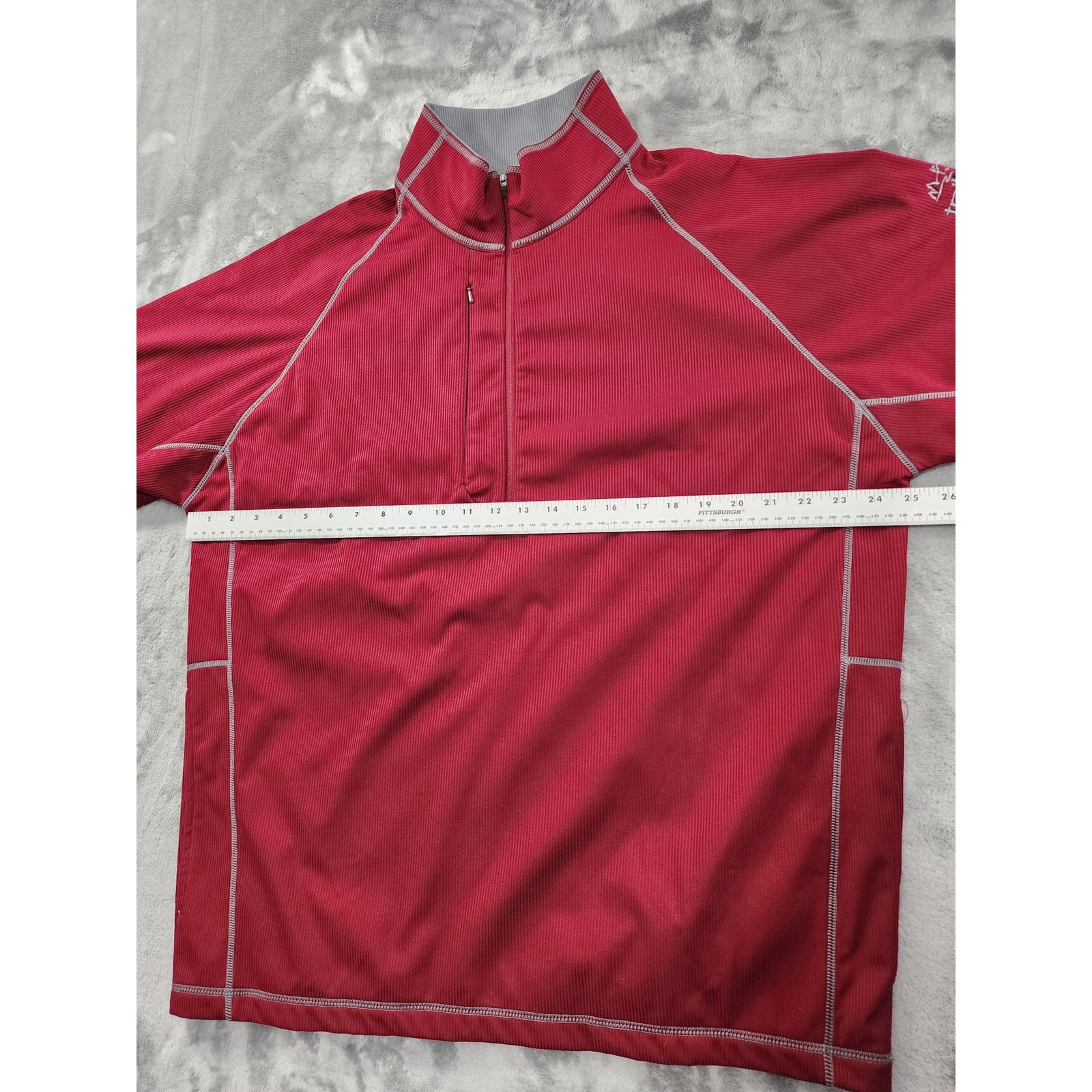 Antigua Pullover Half Zip Jacket Size L Red Trailhead Golf Desert Dry Xtra-Lite