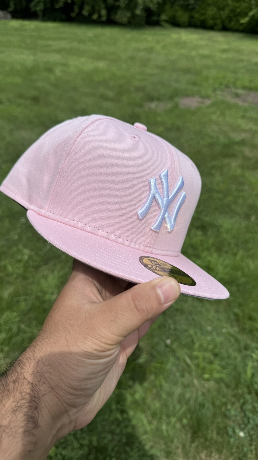 New York Yankees ERA 59FIFTY Fitted Cap HAT 5950 BABY PINK COTTON CANDY WHITE OG