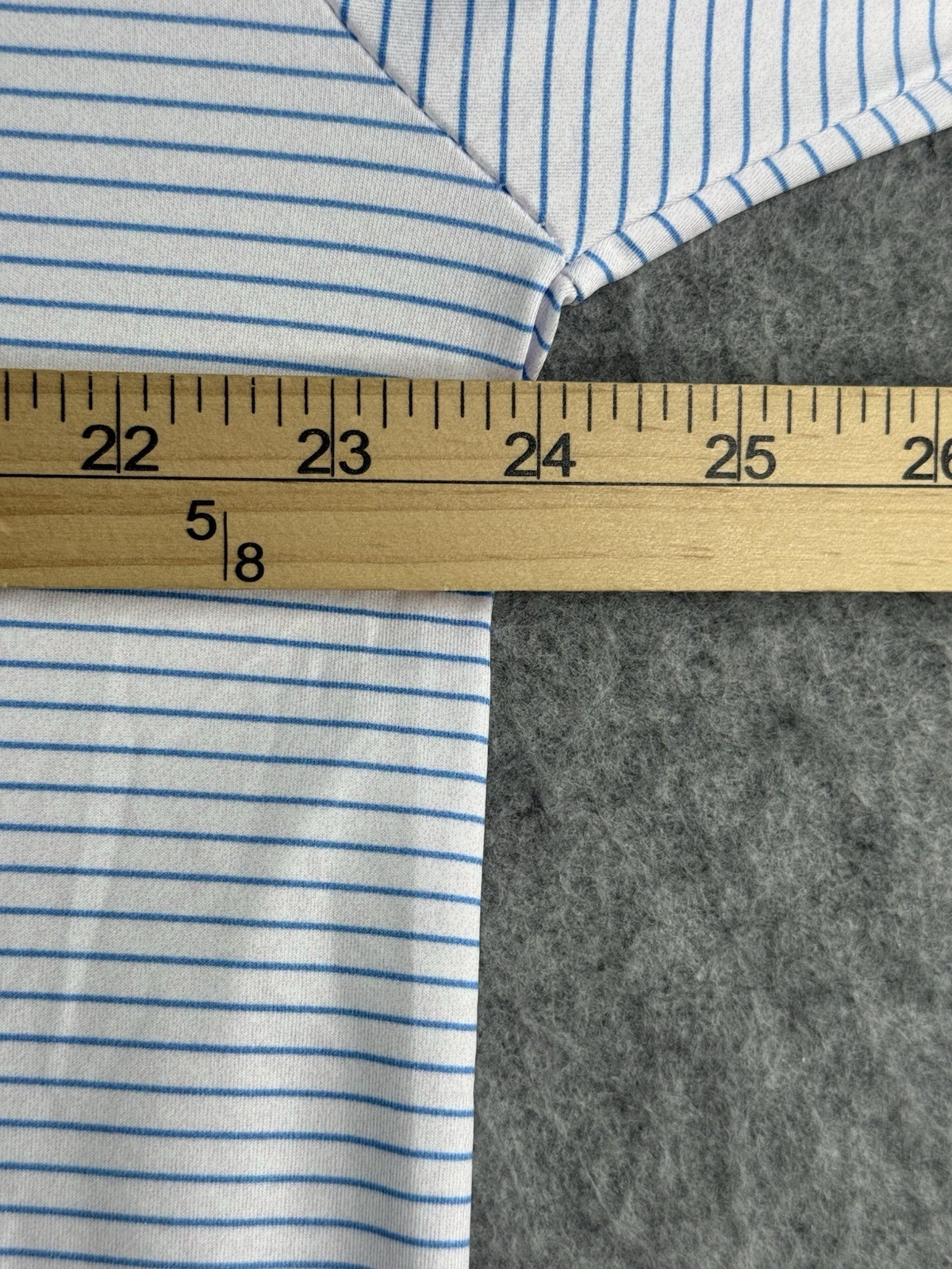 Collars & Co Pink & Blue Stripe Featherweight Relaxed Dress Collar Polo Large