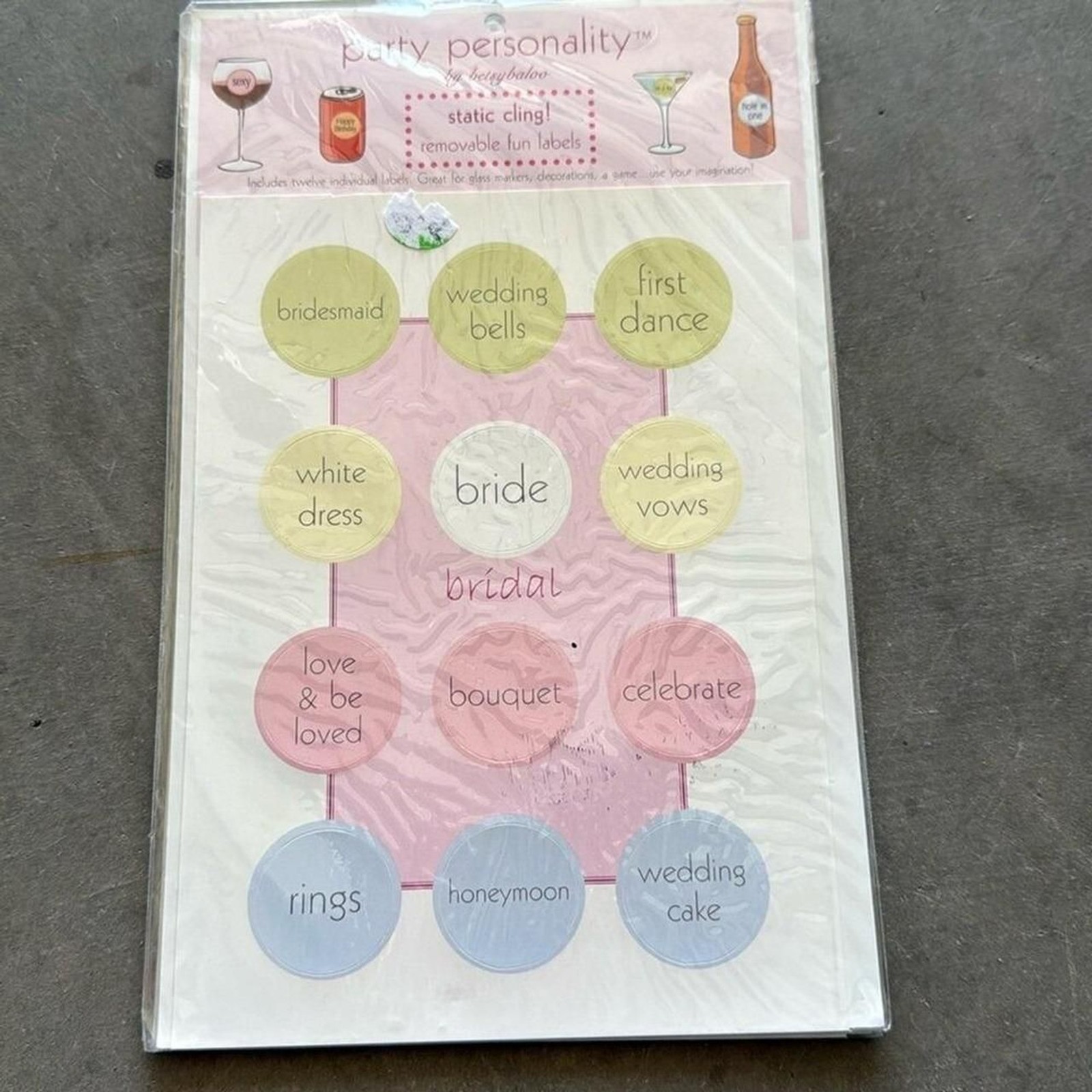 Static clean, removable, fun labels bridal brand Women’s Multi Accessory