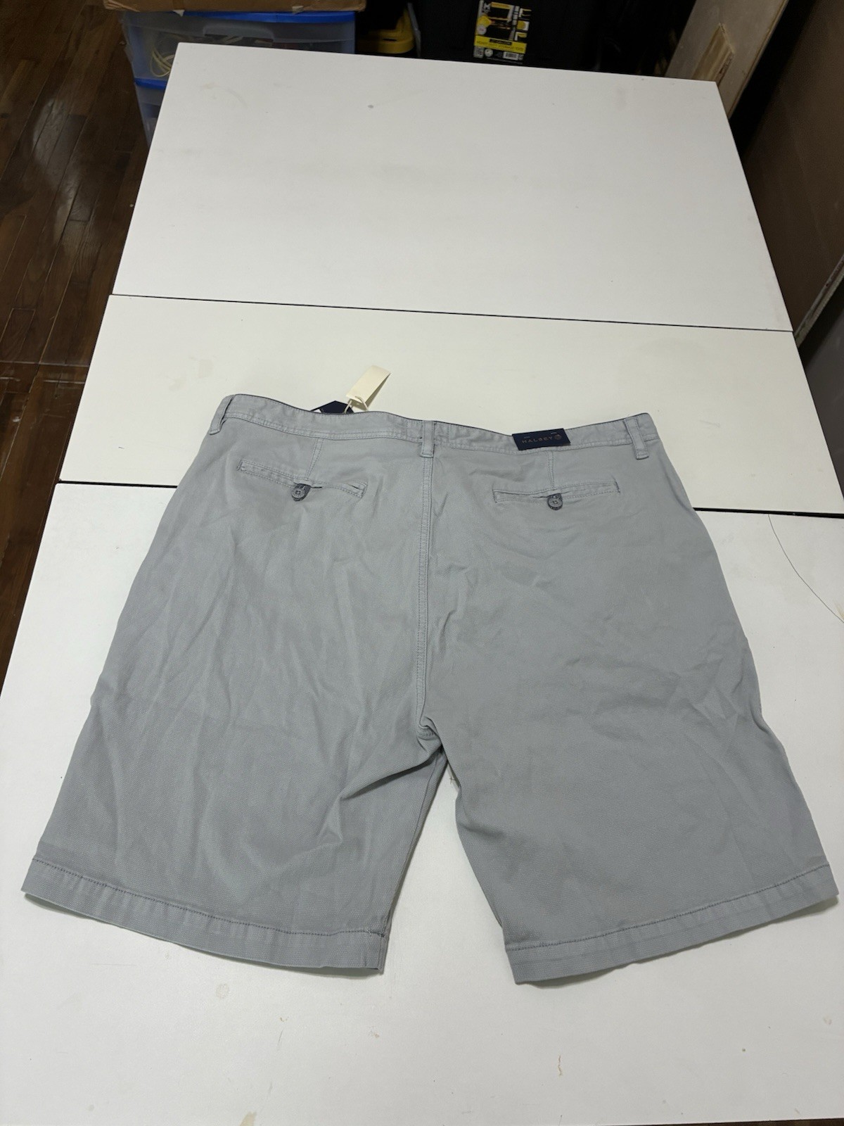 Halsey 44 Sport Shorts 42 Blu Slate Theodore Honey Comb Stretch Chino 10″ Inseam