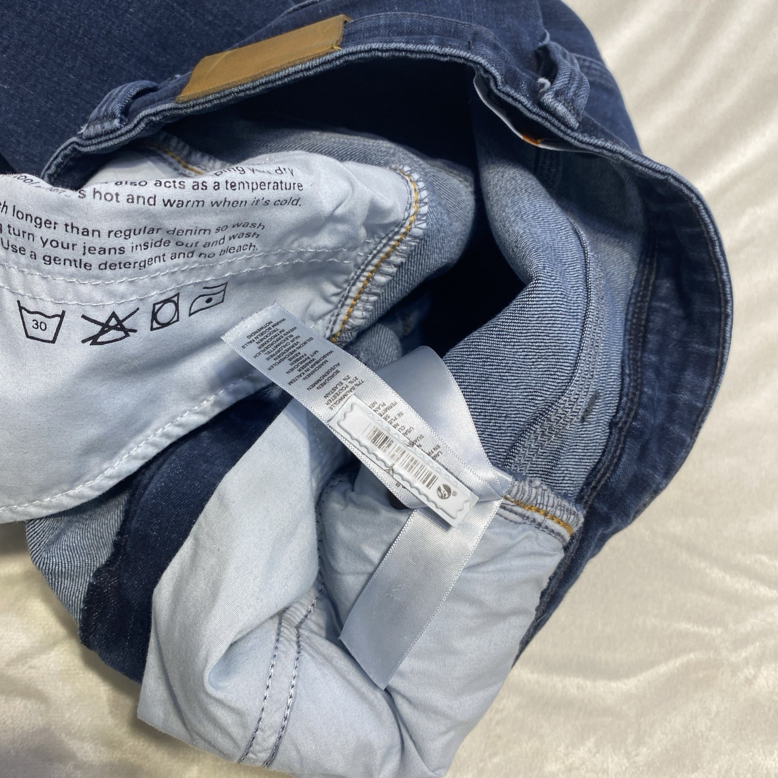 DUER Jeans Men’s 30×32 Dark Wash Straight Fit Performance Denim Stretch Comfort