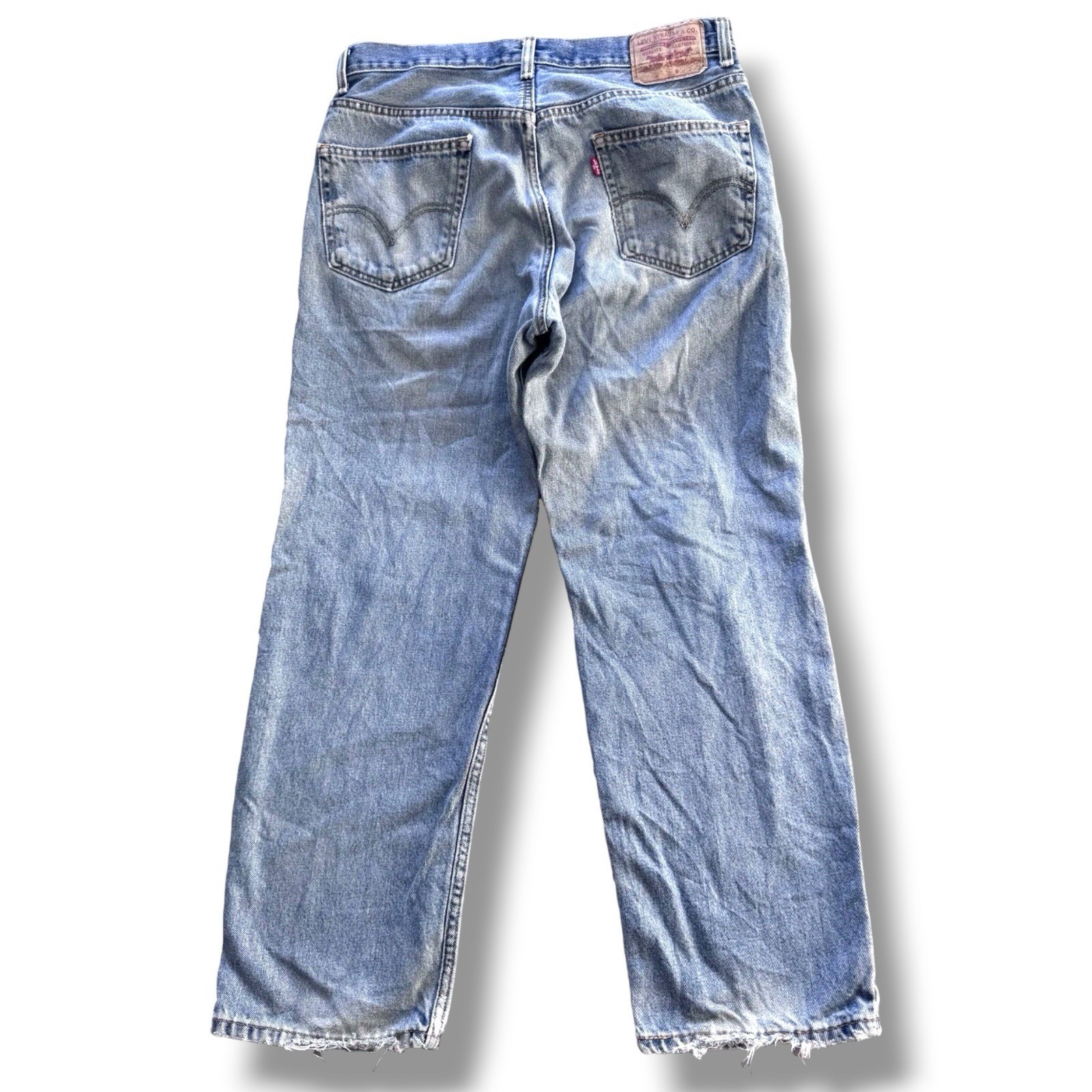 Levi’s 550 Mens Jeans W32xL28 Blue Light Wash Relaxed Tapered Fit Retro