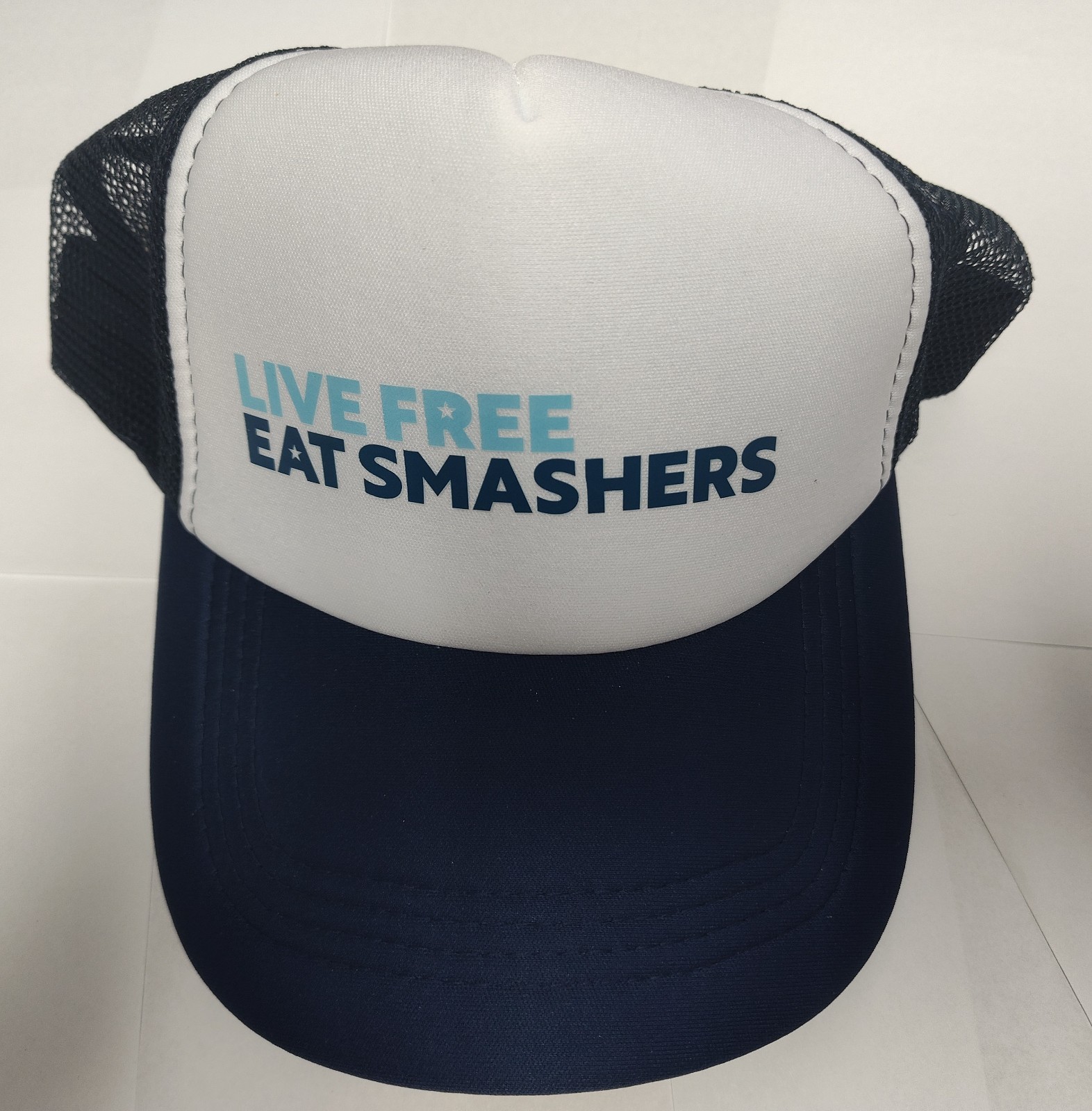 Sonic Drive-In LIVE FREE EAT SMASHERS Hat, Brand New, Rare Collectible