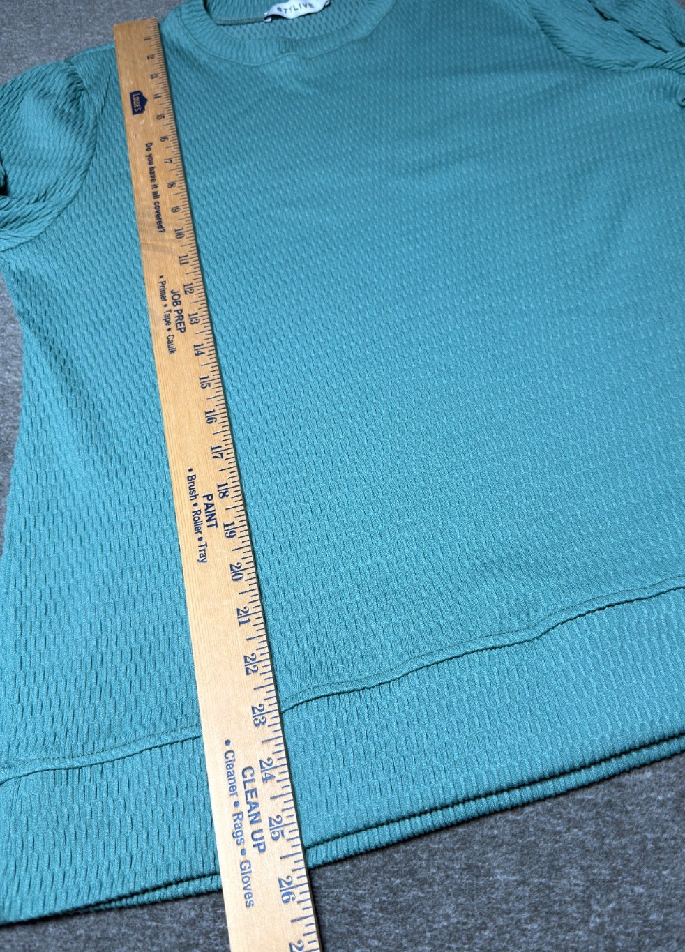 Stylive Teal Textured 2-Piece Boutique Lounge Set Top Pants Medium Made in USA