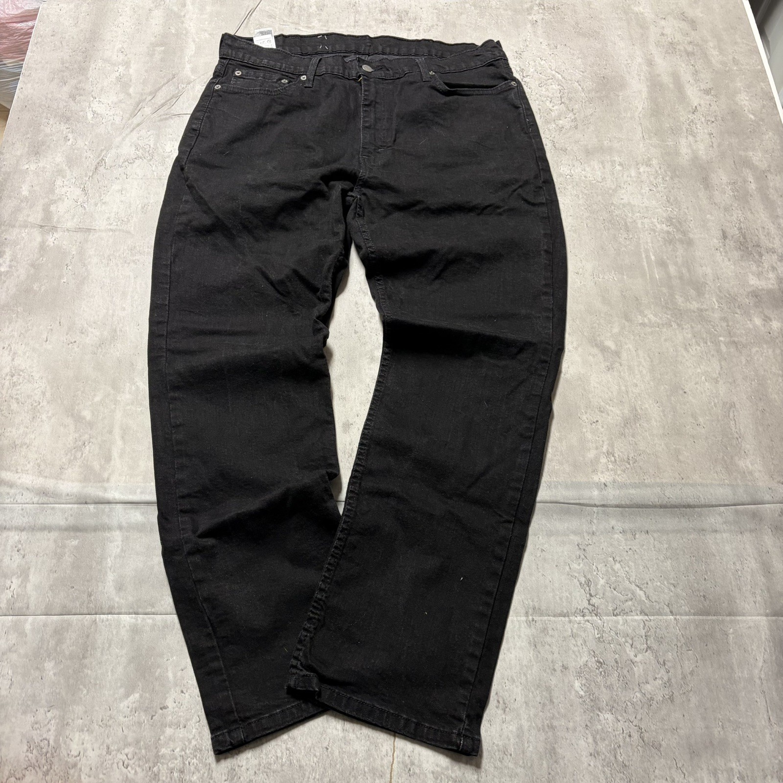 Levi’s 541 Mens Dark Black Wash Athletic Taper Fit Jeans Black 38X32