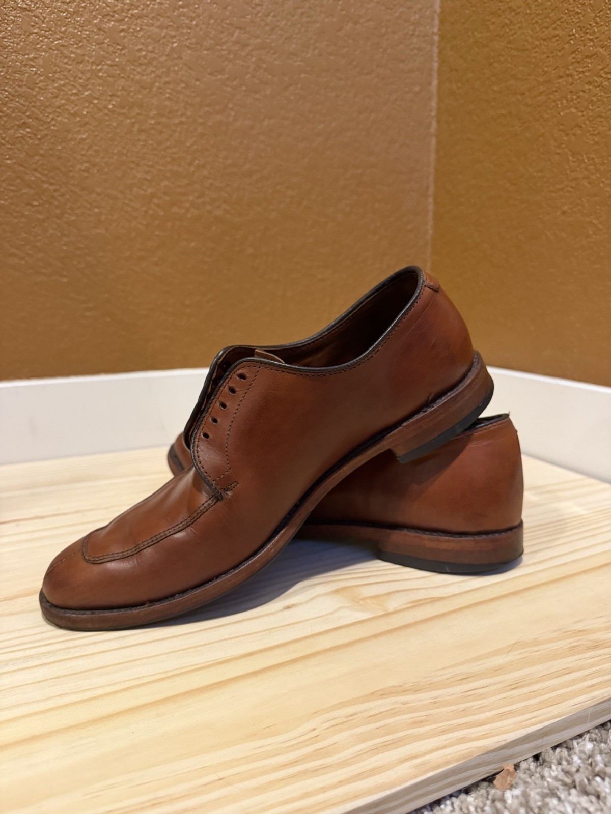 Allen Edmonds Delray(?) Brown Leather Derby Lace-Up Dress Shoes Men’s 8.5D 1298