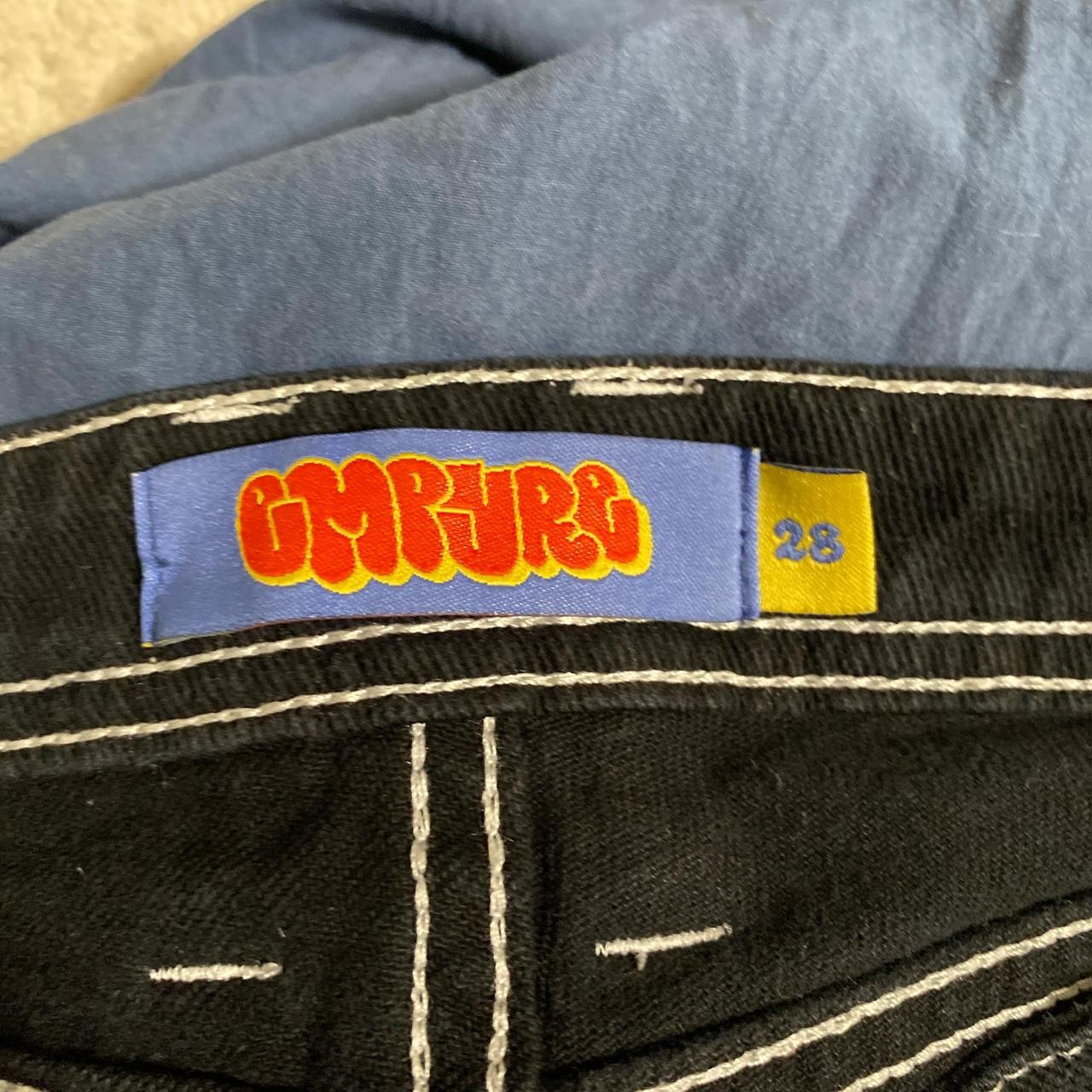 Empyre Relax Black Corduroy Pants Mens Size 28 Skate Streetwear Baggy Trousers