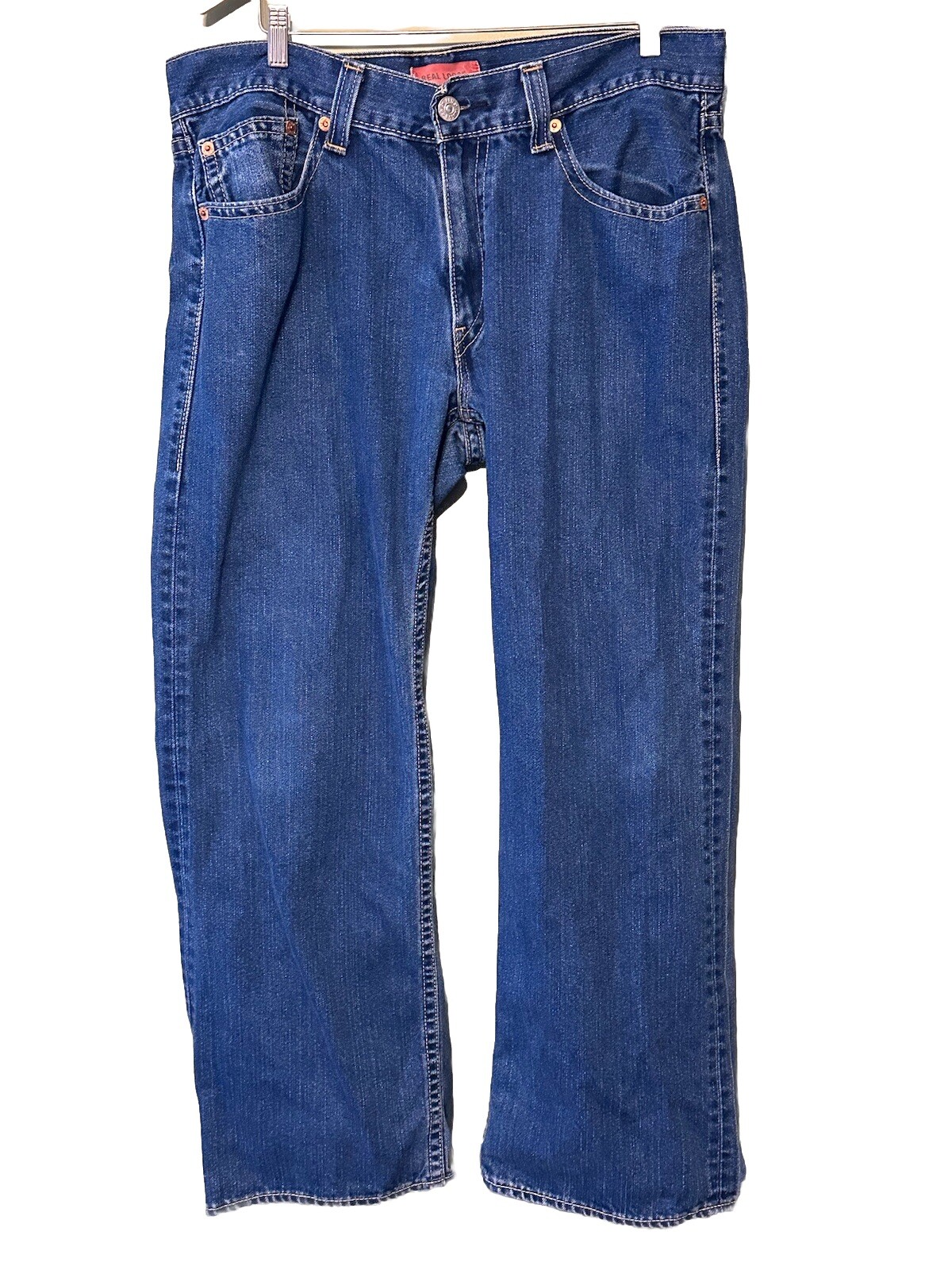 Levi’s Real Loose Type 1 Blue Jeans 38×31 (Tagged 36×32) Baggy Y2K