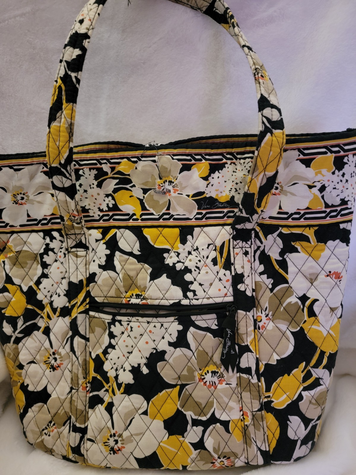 Vera Bradley Dogwood Holiday Large Tote Shoulder Bag Purse