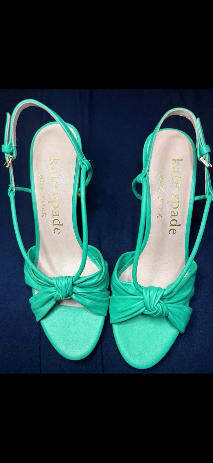 Kate Spade Mai Tai Heels Size 8 Women’s Shoes Teal Green