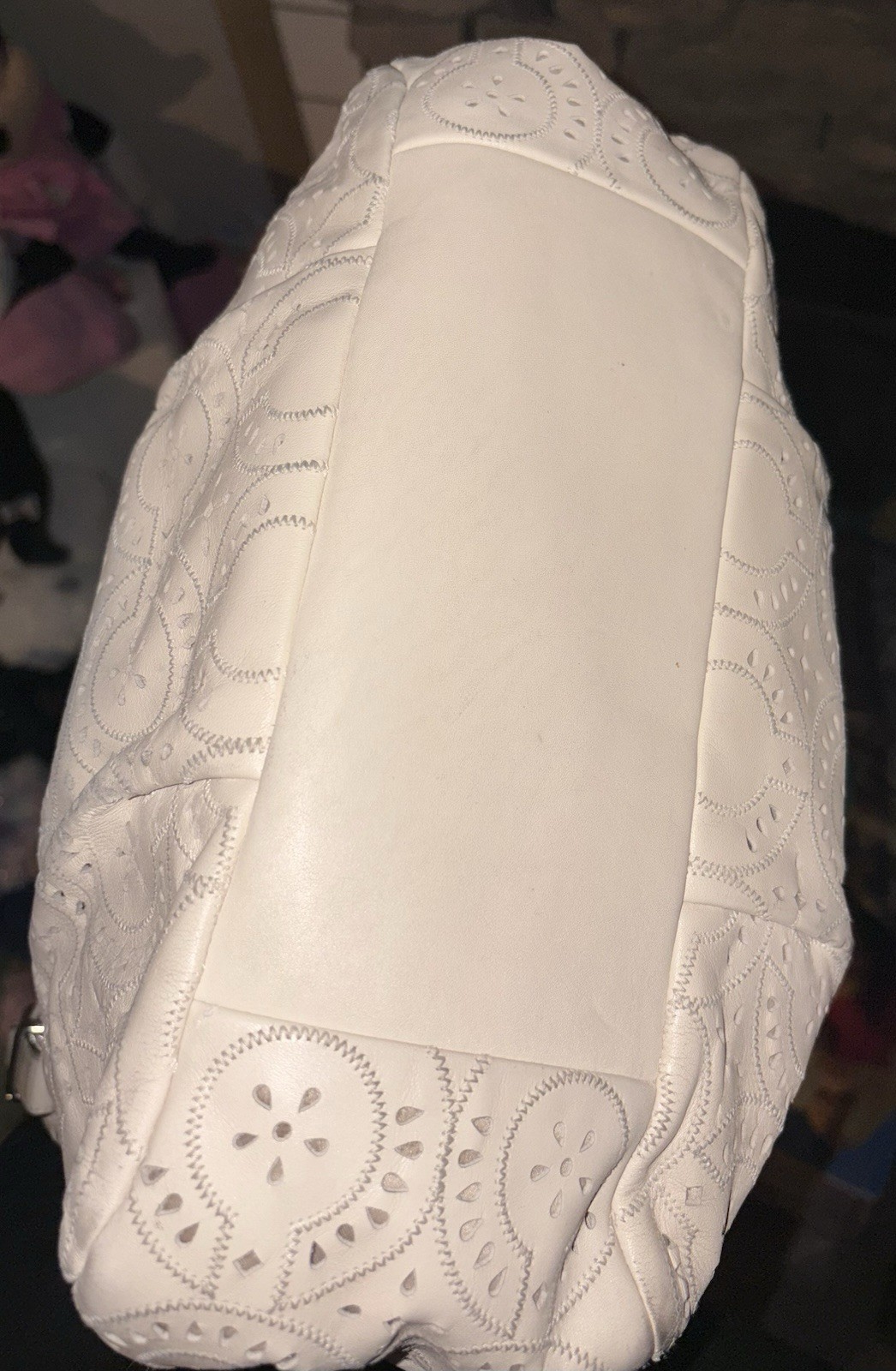 AUTHENTIC Coach Madison Maggie Bag With Cut Lace-leather