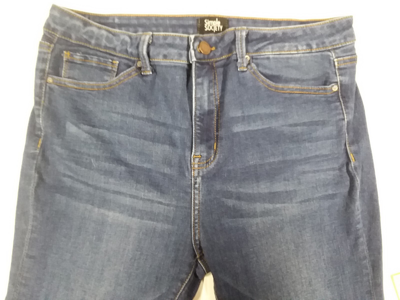 Simple Society Womens Blue Skinny Ankle Jeans Size 11/30 approx 30 x 26