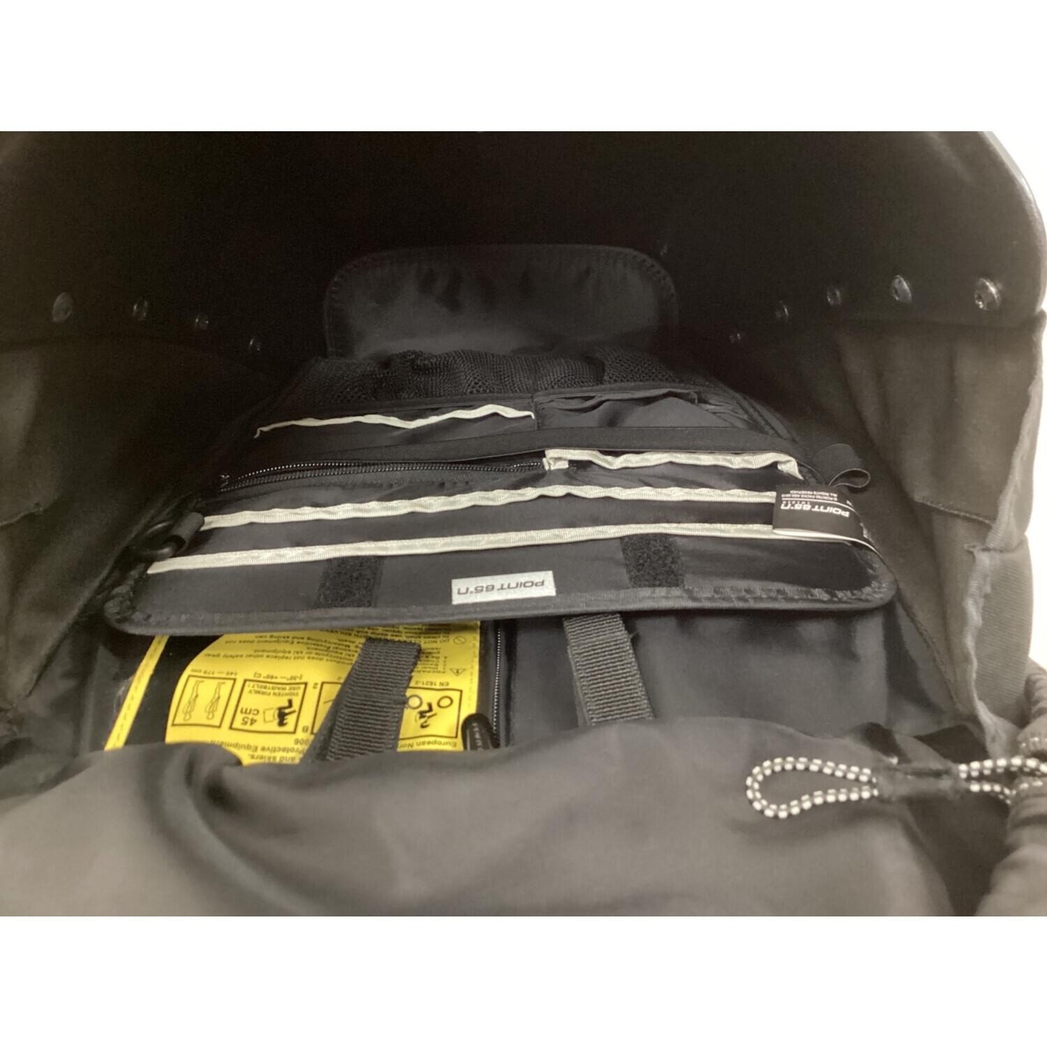 POINT 65 BOBLBEE 20L Backpack Black Hard Shell Moto w/ Belt Net Used