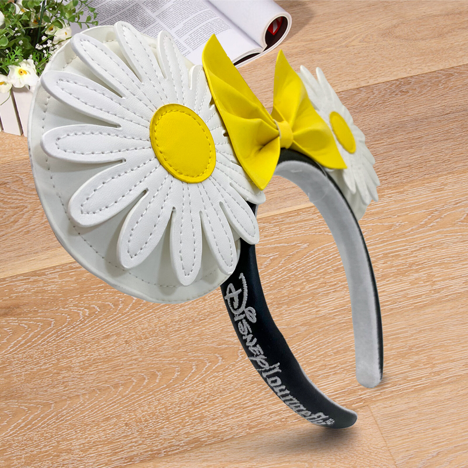 Minnie Ears Headband Daisy Chrysanthemum Disney-Park’s Loungefly White NWT US