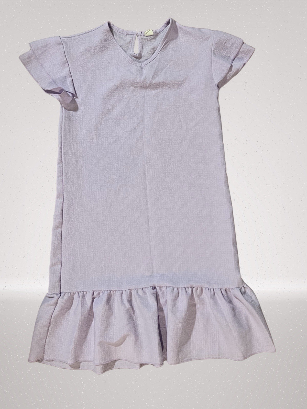 Light Lavender Ruffle-Hem Dress 8/10 Girls