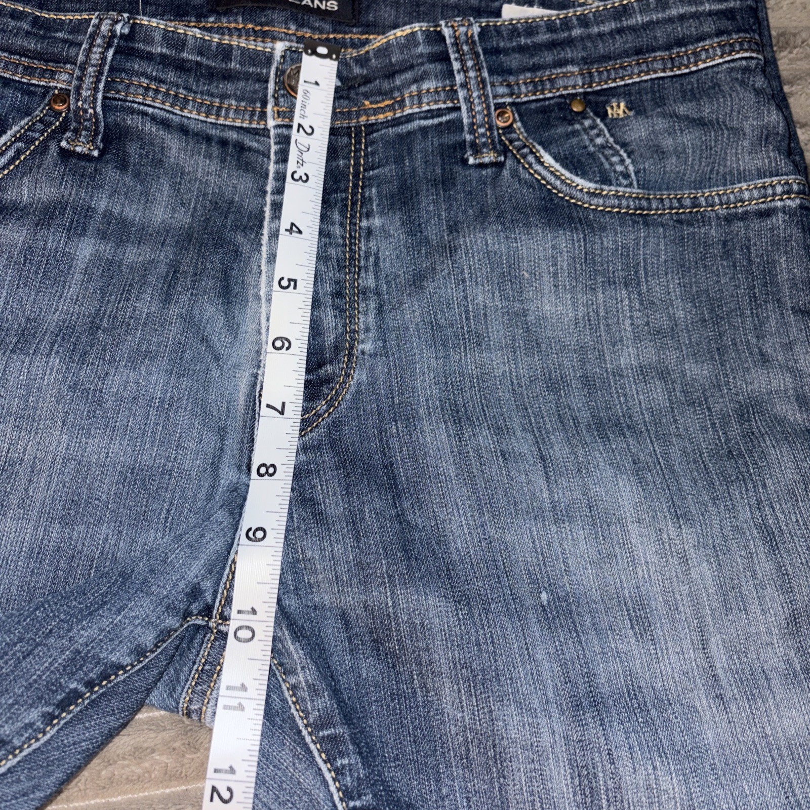 Mavi Zach Straight Leg Jeans Men’s 34×32 Stretch Blue Denim Dark Wash