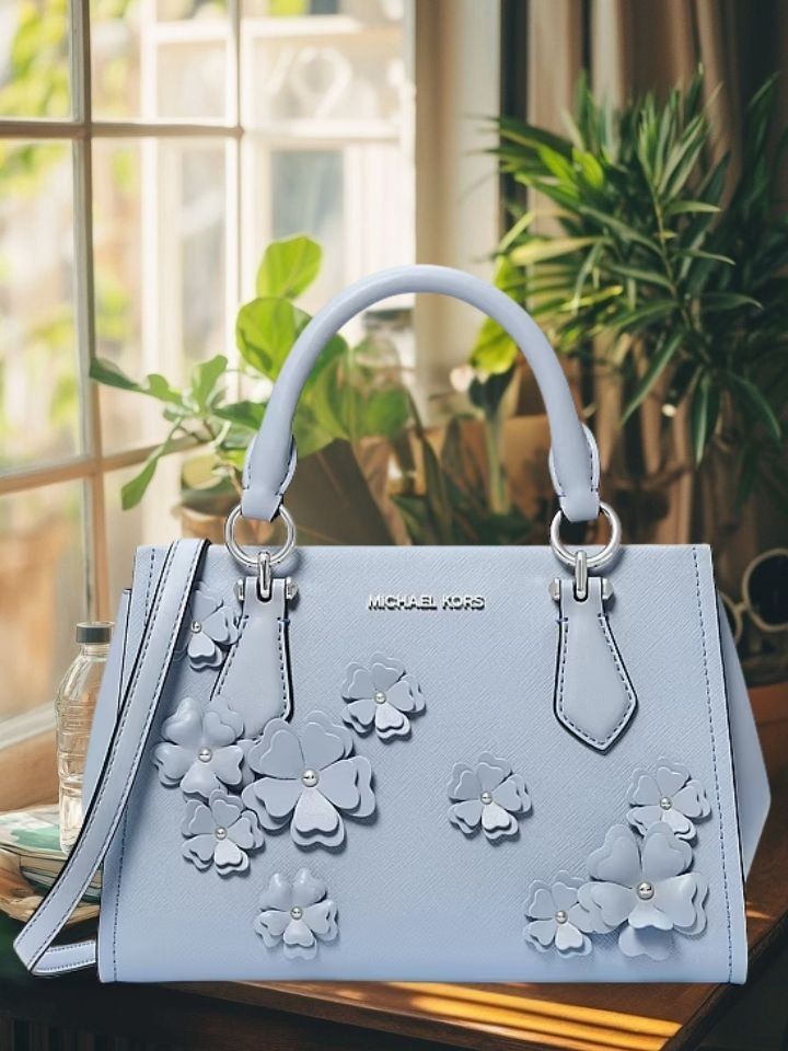 Michael Kors Marilyn Women SM Floral Embellished Satchel Messenger Bag Variation