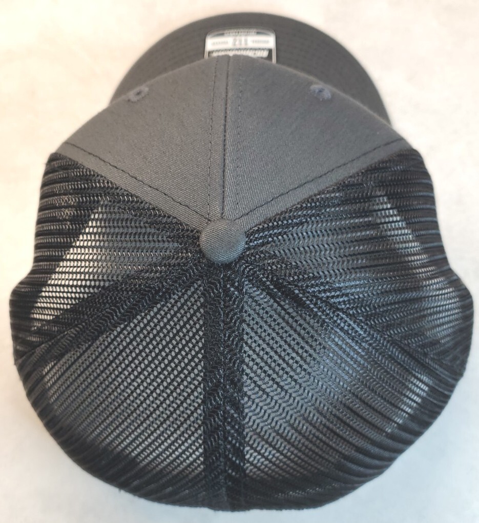 Peterbilt Black Patch on Richardson 112 Trucker Hat Snapback Charcoal/Black