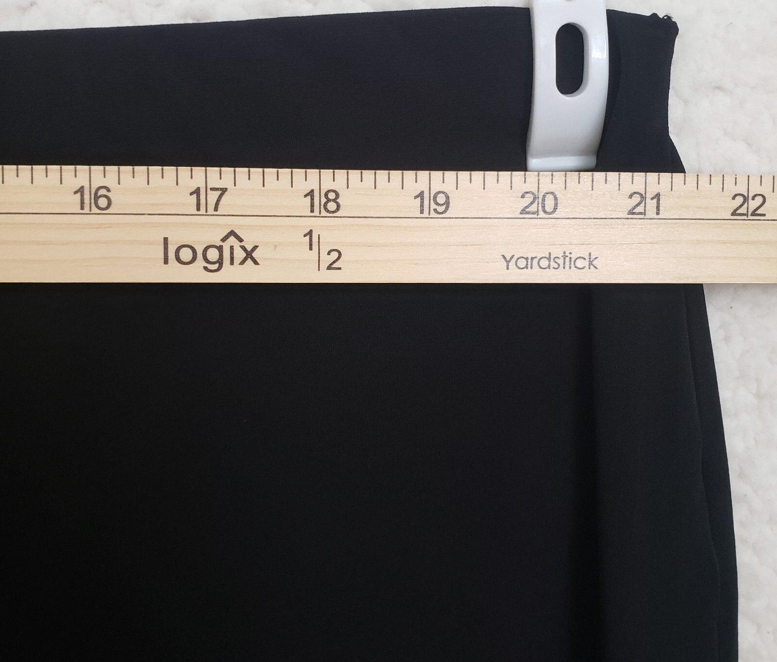 JM Collection Plus 3x Pull On Pants Wide Leg Full Elastic Waistband Deep Black