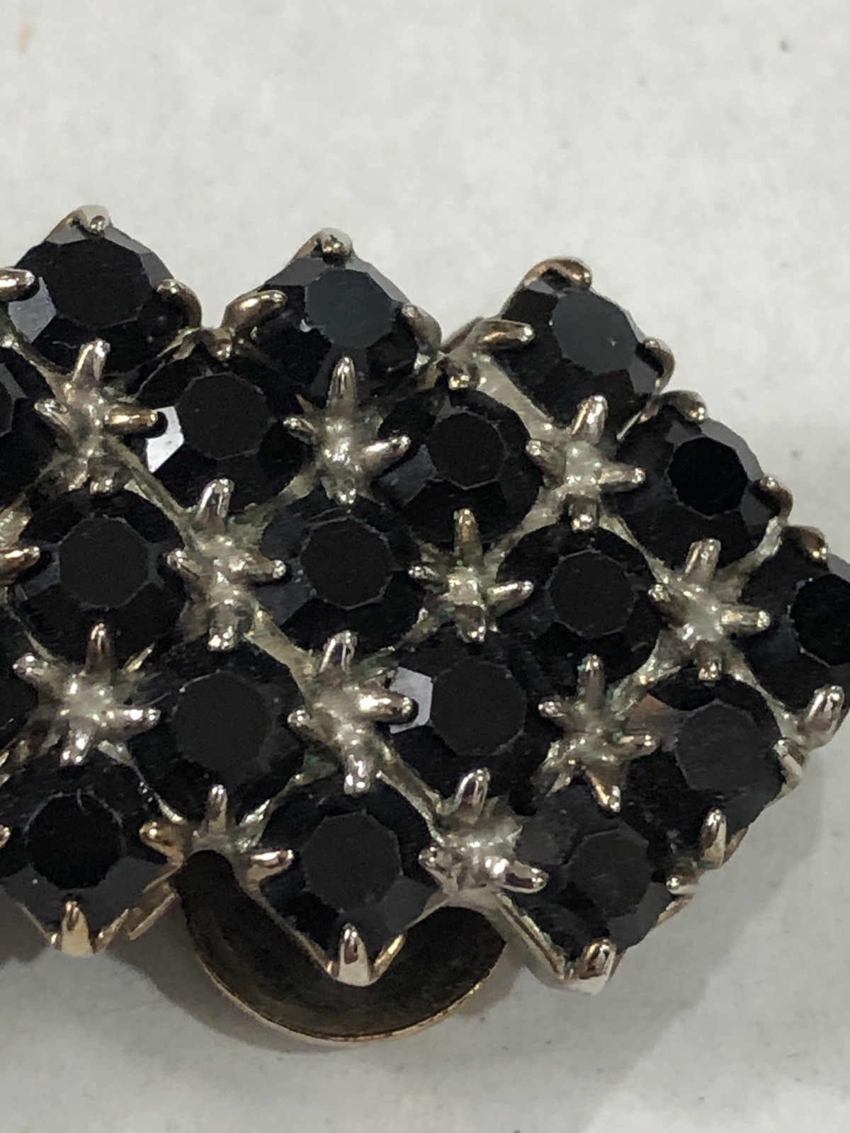 Musi Shoe Clips Black Rhinestone 1.75 inch – Vintage