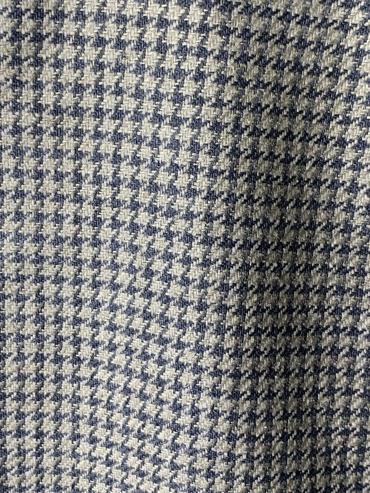 Mens Large Hounds Tooth Tan Suit Jacket Lana Moda Italy Sports Coat Blazer VTG