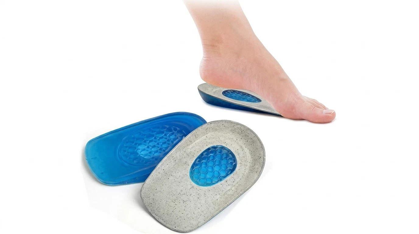 Silicone Heel Support Shoe Pads Gel Orthotic Plantar Care Insert Insoles Cushion