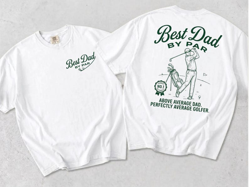 Comfort Colors® Golf Dad Shirt, Best Dad By Par T-Shirt, Fathers Day Gift Golf