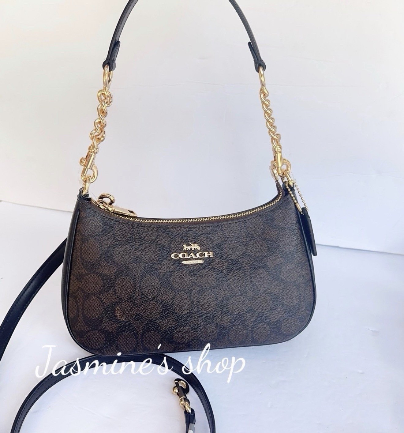 NWT Coach Teri Shoulder Bag In Signature Canvas cv933